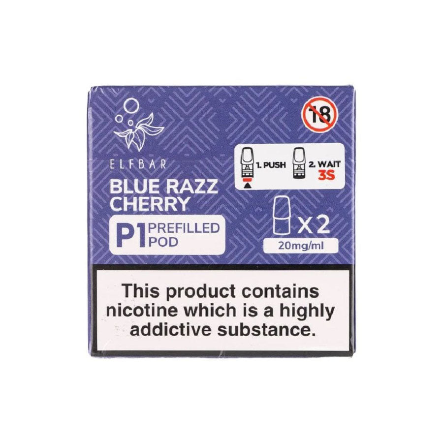 Elf Bar Mate P1 Blue Razz Cherry Pods (2 Pack)