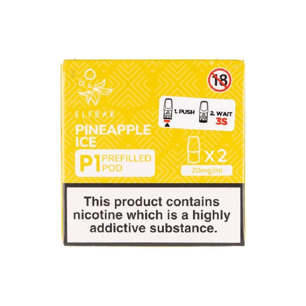 Elf Bar Mate P1 Pineapple Ice Pods (2 Pack) | Free UK Delivery