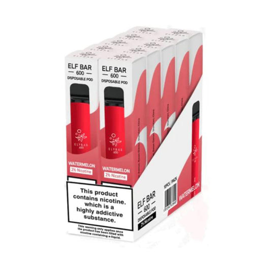 Elf Bar 600 Watermelon - 10 Pack