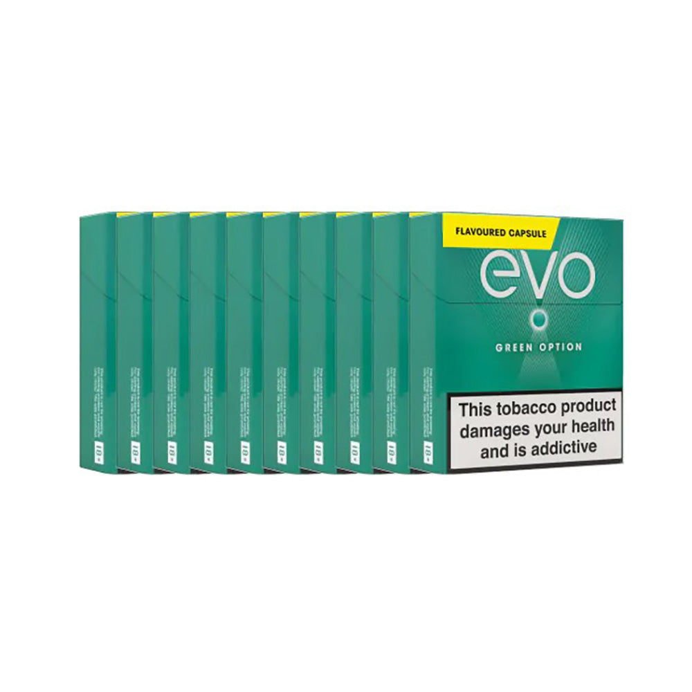 Ploom Evo Multibuy | Green Option Tobacco Sticks | 10 Packs (200 sticks)