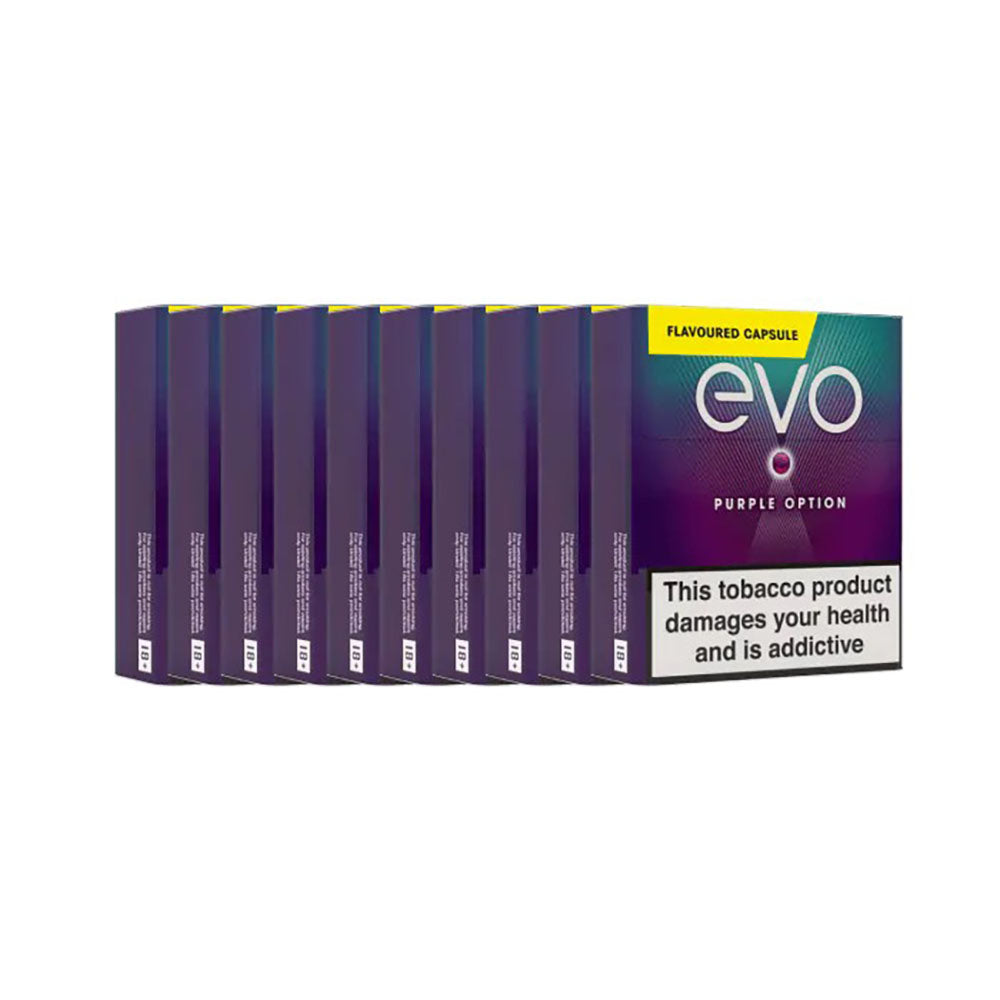 Ploom Evo Purple Option Crushball Tobacco Sticks - 10 packs