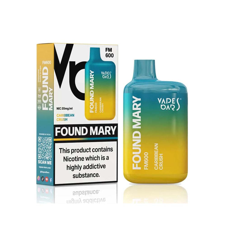 Found Mary Caribbean Crush Disposable Vape Free UK Delivery Vapourcore