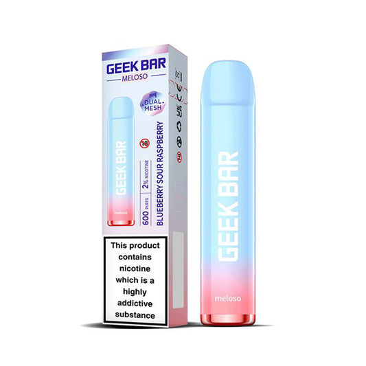 GeekVape Geek Bar Meloso 600 Blueberry Sour Raspberry Disposable Vape