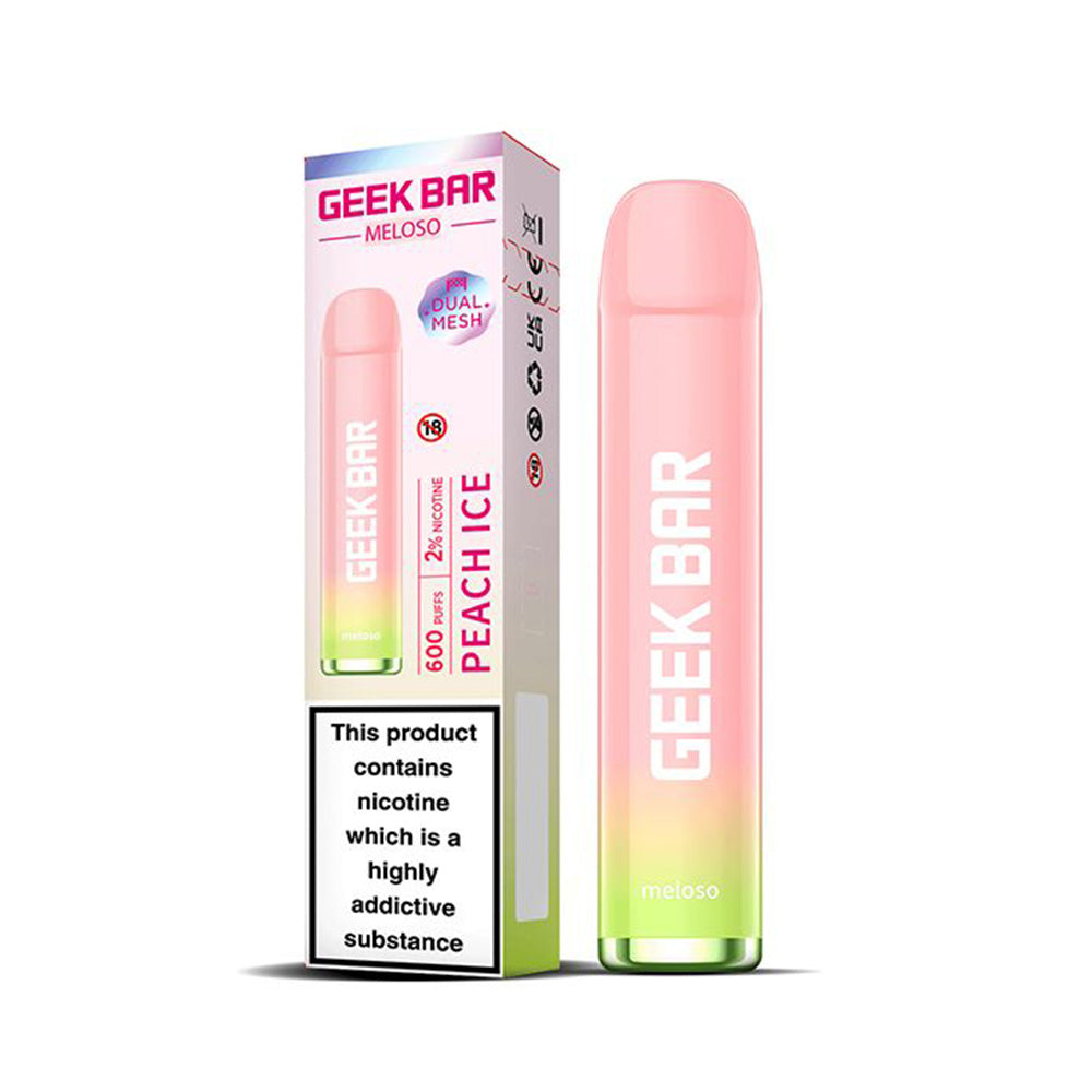 GeekVape Geek Bar Meloso 600 Peach Ice Disposable Vape