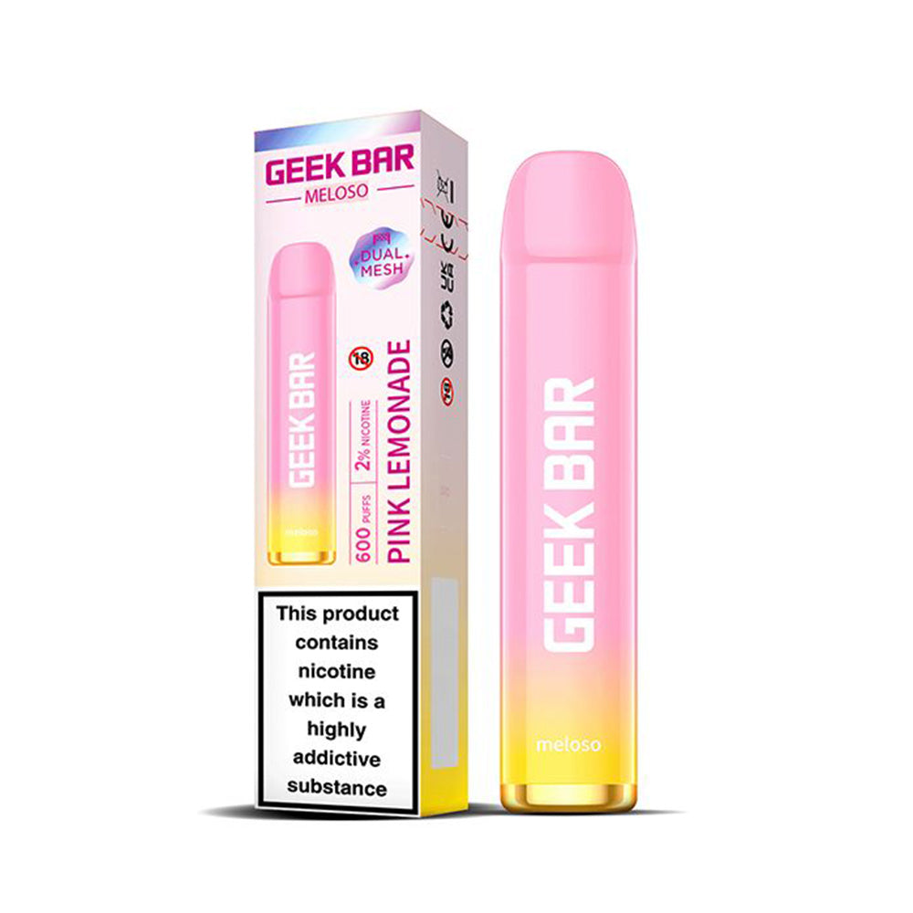 GeekVape Geek Bar Meloso 600 Pink Lemonade Disposable Vape