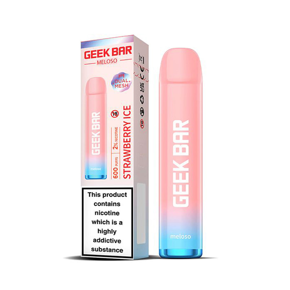 GeekVape Geek Bar Meloso 600 Strawberry Ice Disposable Vape