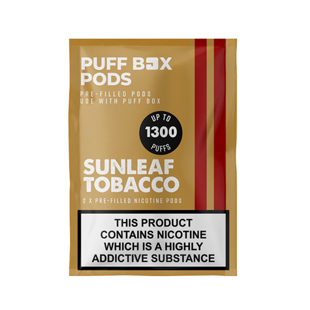 JAC Vapour Puff Box Sunleaf Tobacco Pod Refill (2 Pack)
