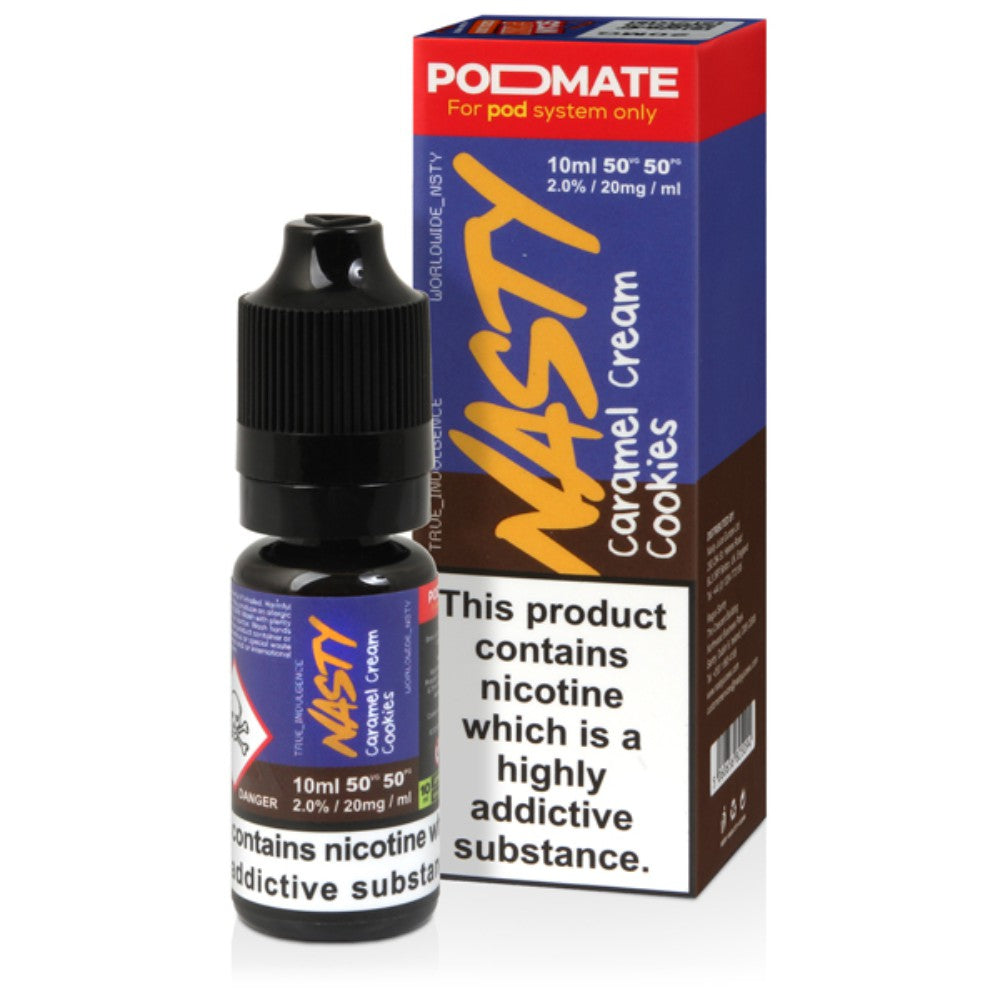 Nasty Juice PodMate Caramel Cream Cookies E Liquid 10ml