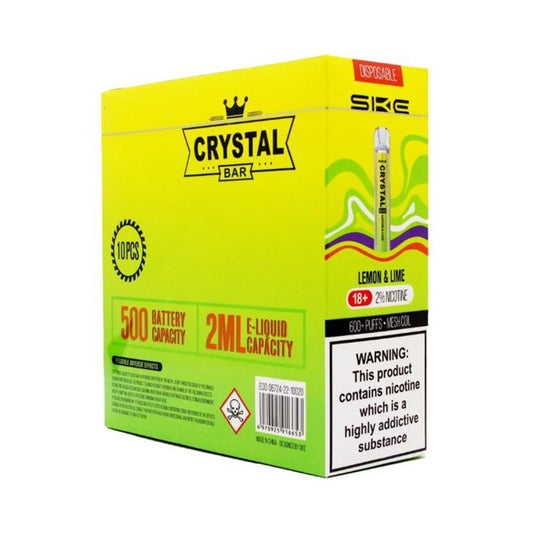 SKE Crystal Bar Lemon Lime - 10 Pack