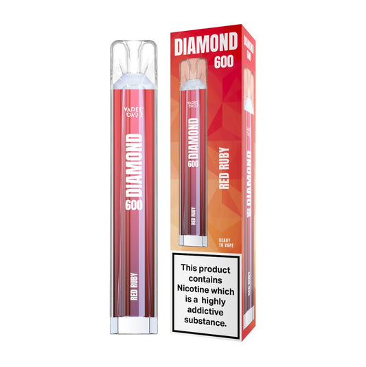 Vapes Bars Diamond 600 Red Crystal Disposable Vape