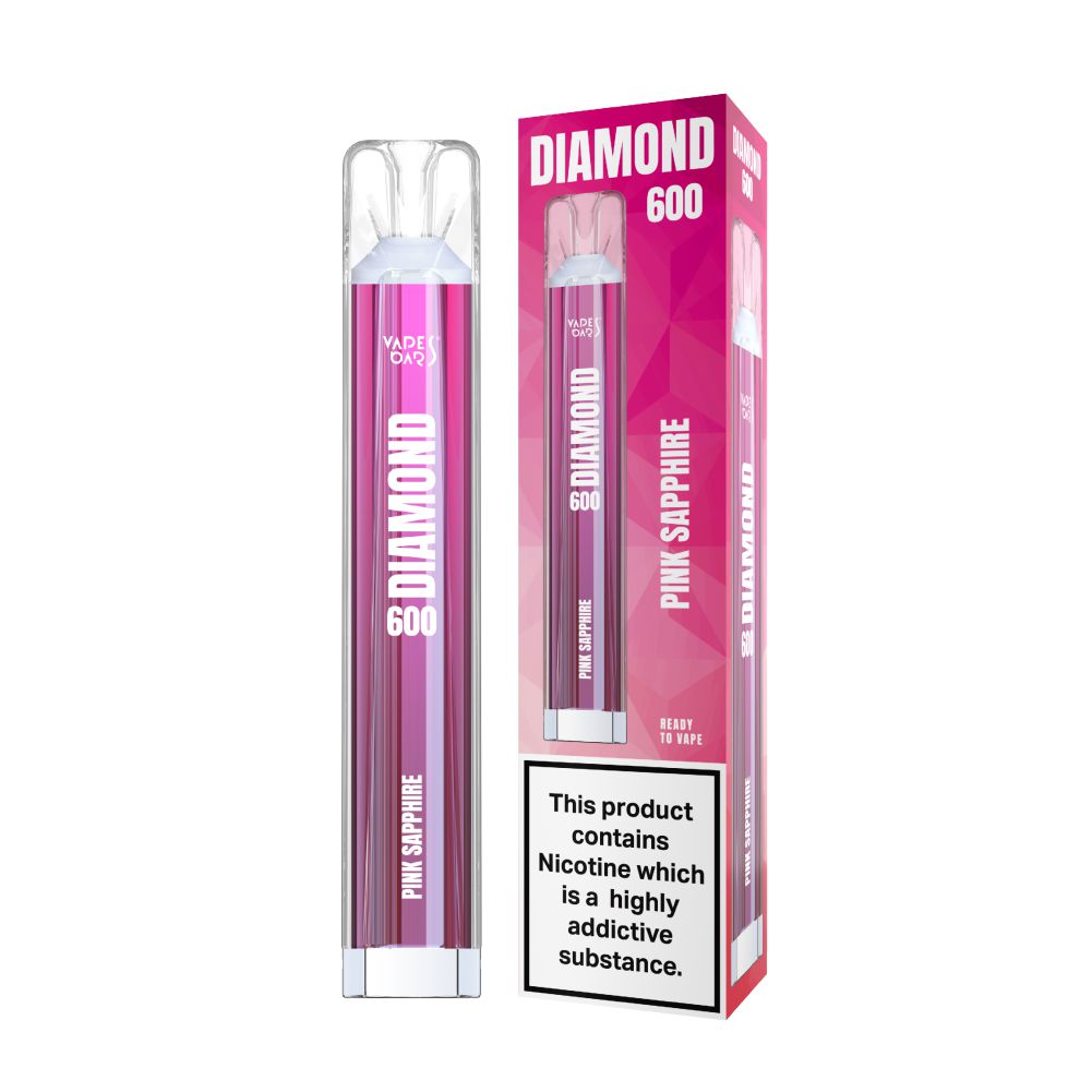 Vapes Bars Diamond 600 Pink Sapphire Disposable Vape