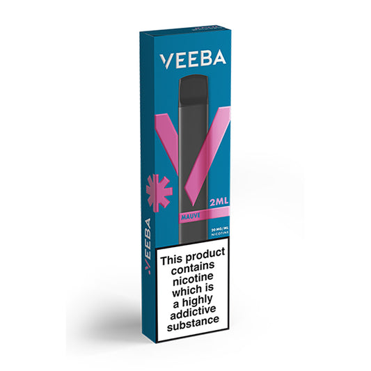 Veeba Mauve Disposable Vape Front Box