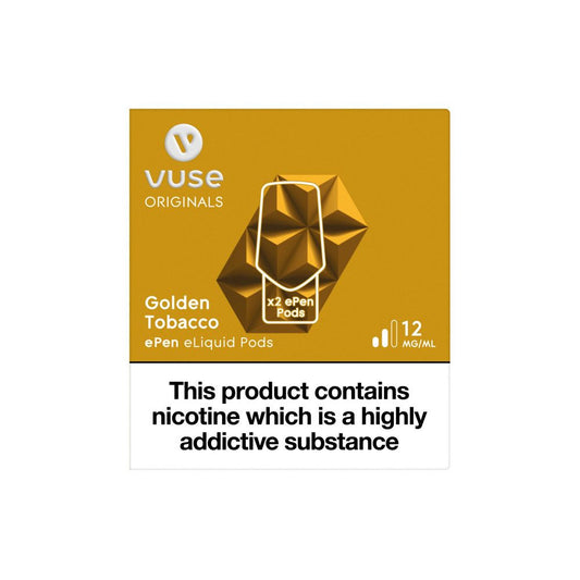 Vuse ePen Caps Golden Tobacco Pods (2 Pack)