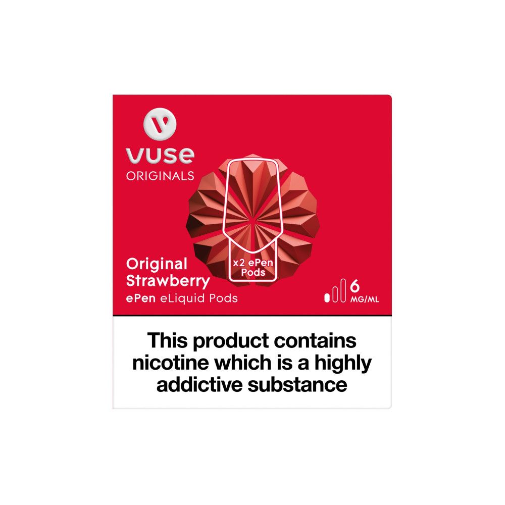 Vuse ePen Caps Original Strawberry Pods (2 Pack)