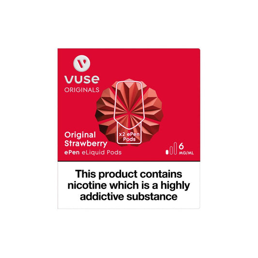 Vuse ePen Caps Original Strawberry Pods (2 Pack)