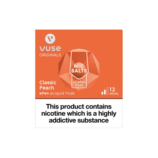 Vuse ePen Caps vPro Classic Peach Pods (2 Pack)