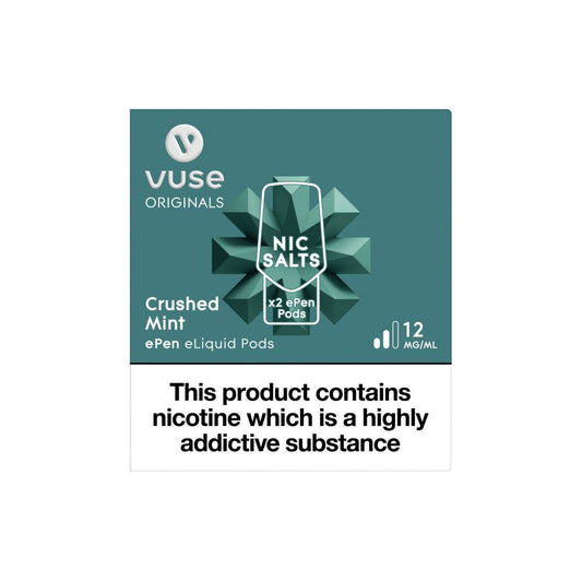 Vuse ePen Caps vPro Crushed Mint Pods (2 Pack)