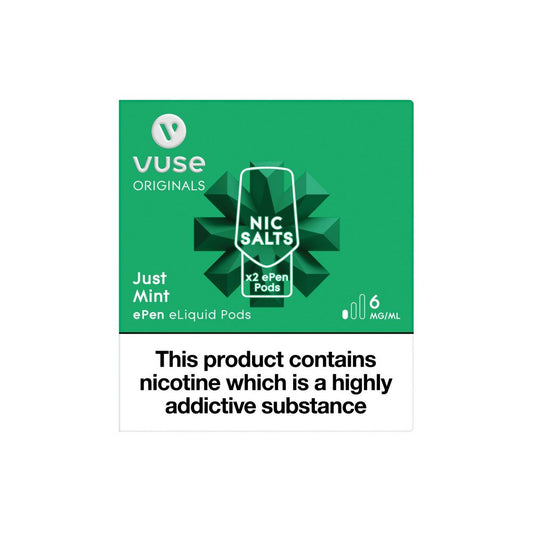 Vuse ePen Caps vPro Just Mint Pods (2 Pack)