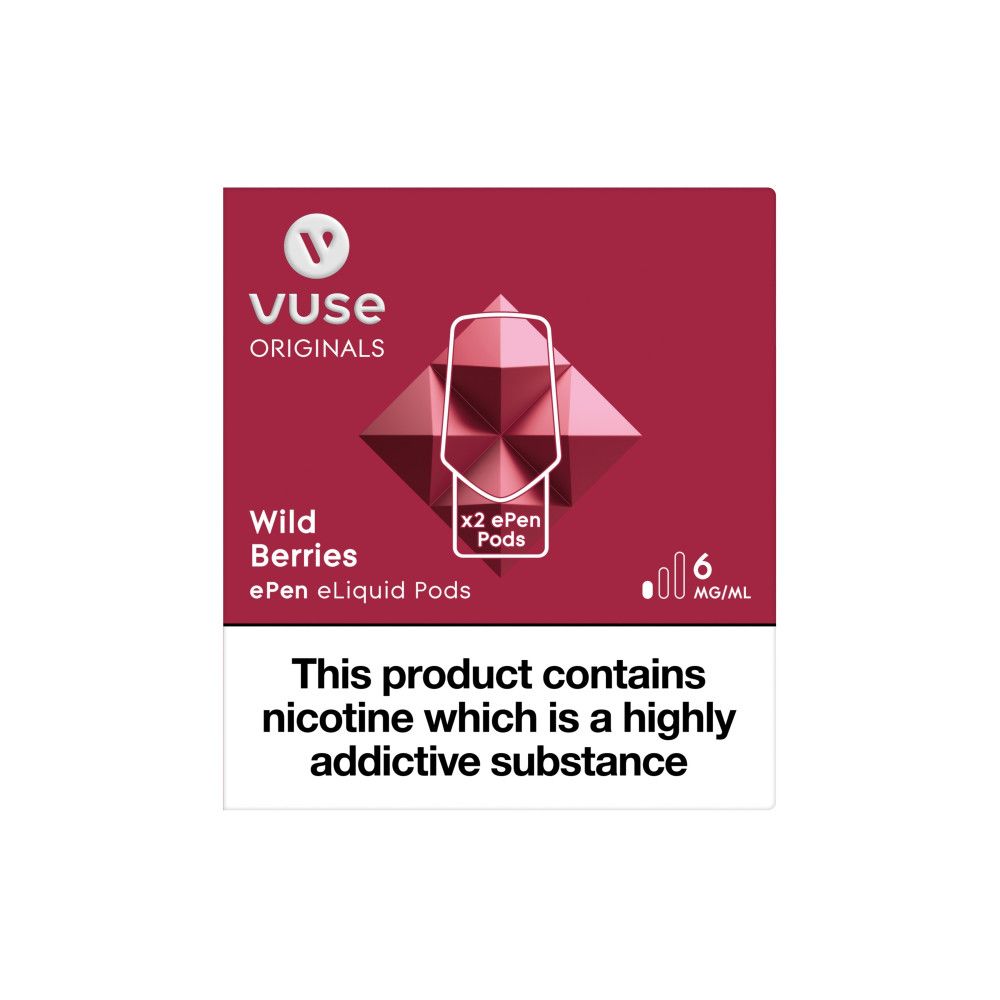 Vuse ePen Caps Wild Berry Pods (2 Pack)