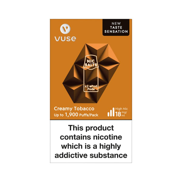 Vuse epod pods | Creamy Tobacco | Official UK Retailer Vuse epod pods | Creamy Tobacco | Official UK Retailer